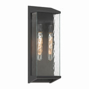 Artcraft - AC9281BK - Two Light Outdoor Lantern - Azure - Black