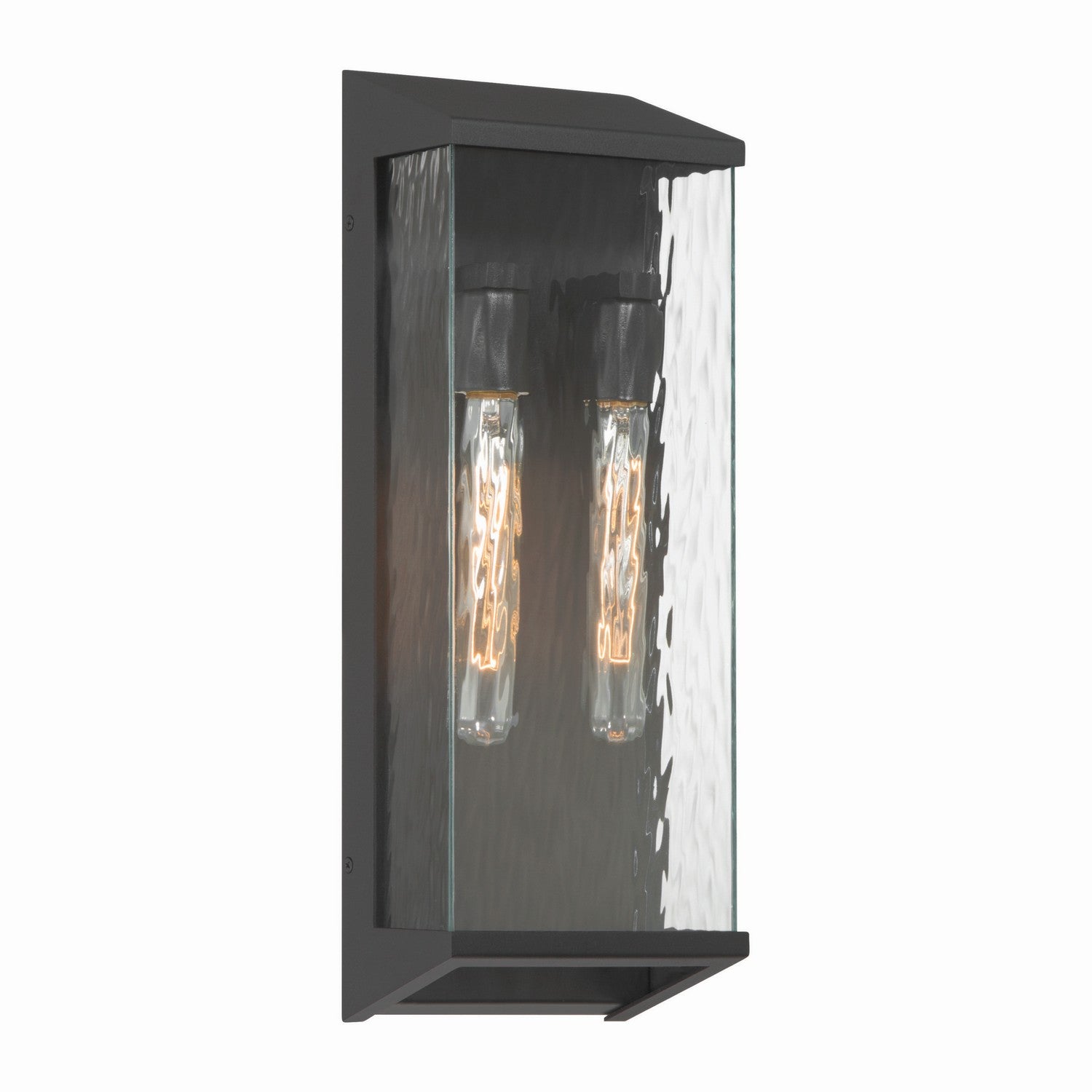 Artcraft - AC9281BK - Two Light Outdoor Lantern - Azure - Black