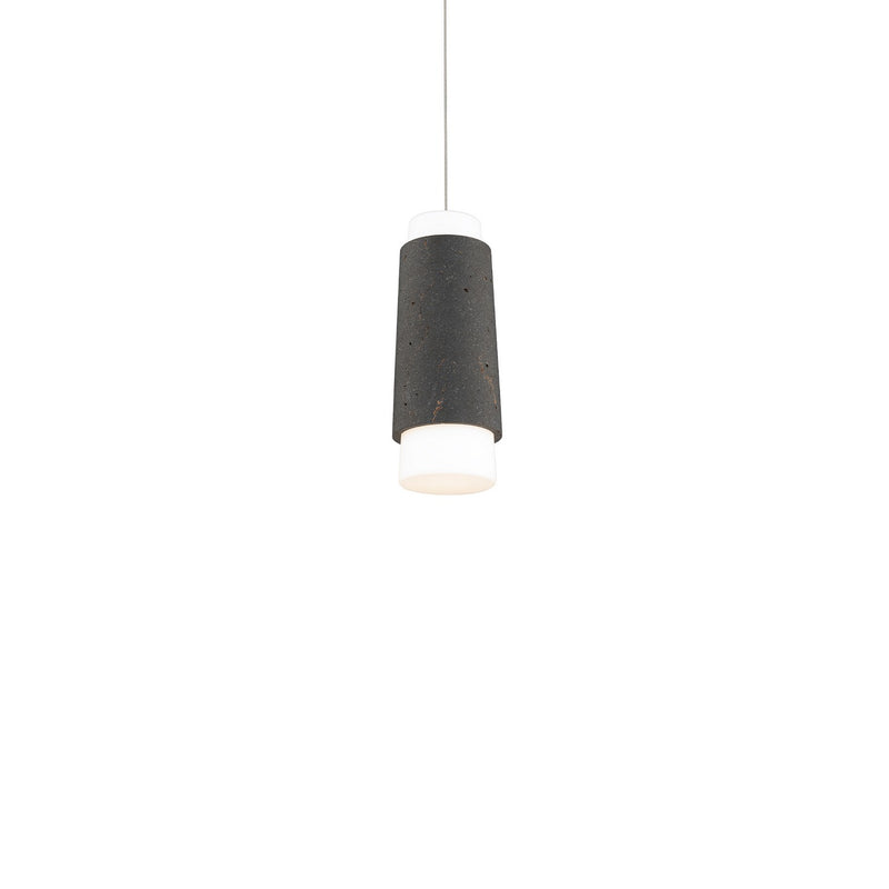 Modern Forms - PD-5513-27-BV/BK - LED Mini Pendant - Chauncey - Bassalt Stone/Black