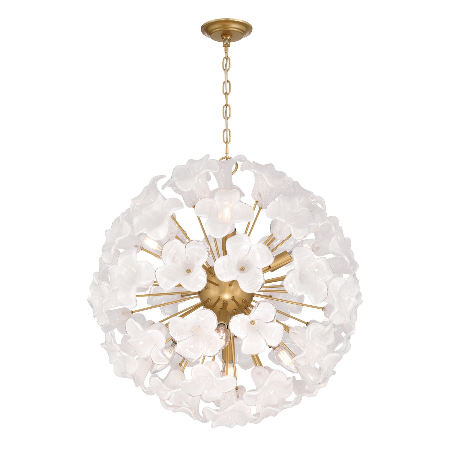 Metropolitan - N2227-732 - Eight Light Pendant - Bloome - Legacy Brass