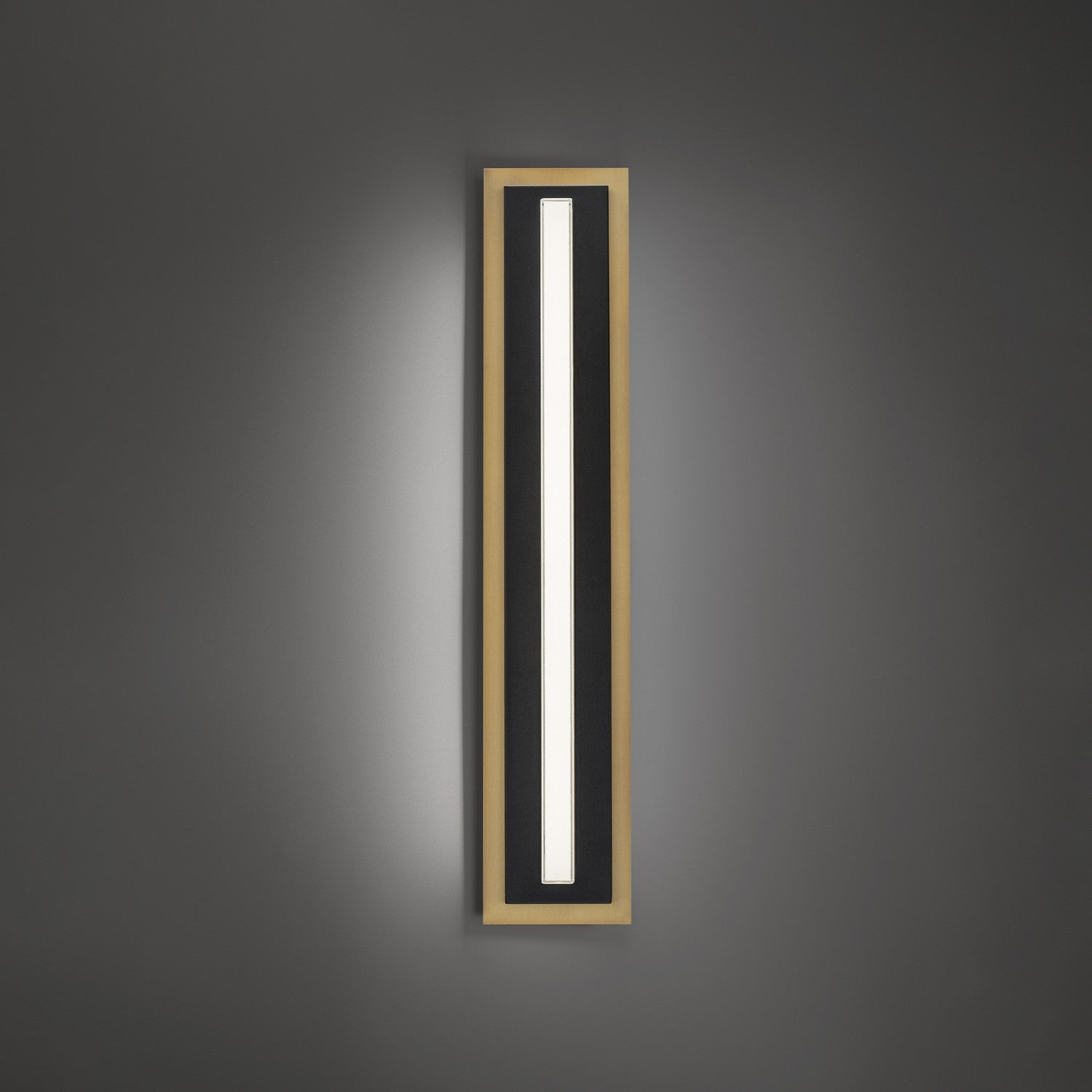 Modern Forms - WS-10427-35-BK/AB - LED Wall Sconce - Lyrikal - Black/Aged Brass