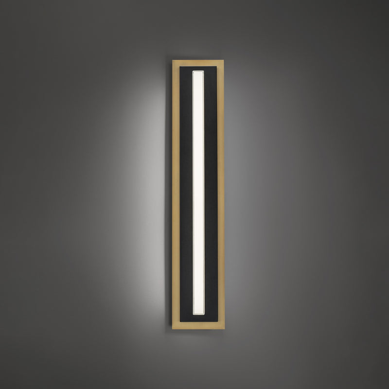 Modern Forms - WS-10427-40-BK/AB - LED Wall Sconce - Lyrikal - Black/Aged Brass