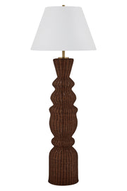Forty West - 710331 - One Light Floor Lamp - Abel - Brown