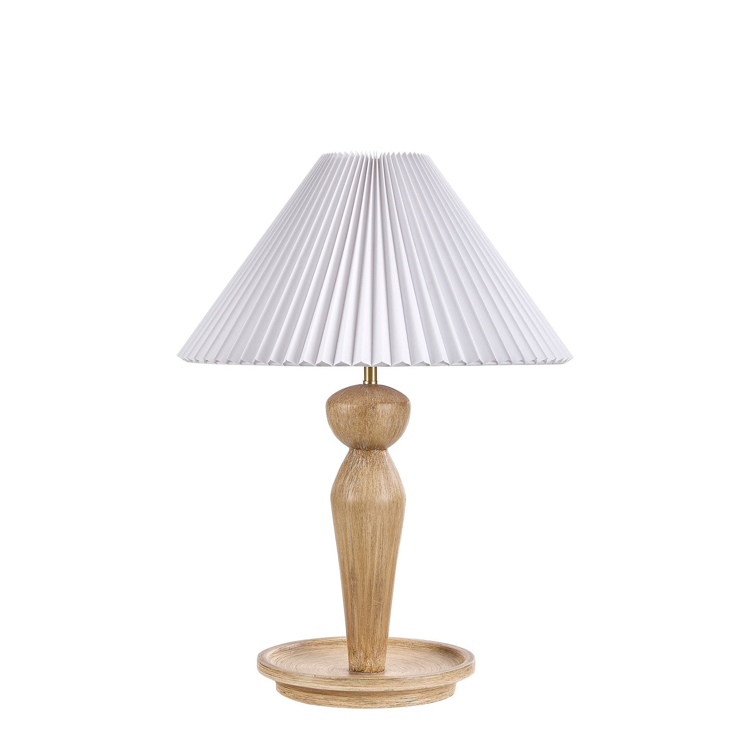 Forty West - 720144 - One Light Table Lamp - Maisy - Light Brown/Natural Wood-Look
