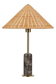 Forty West - 72635 - One Light Table Lamp - Lance - Black with Gray and White Veining