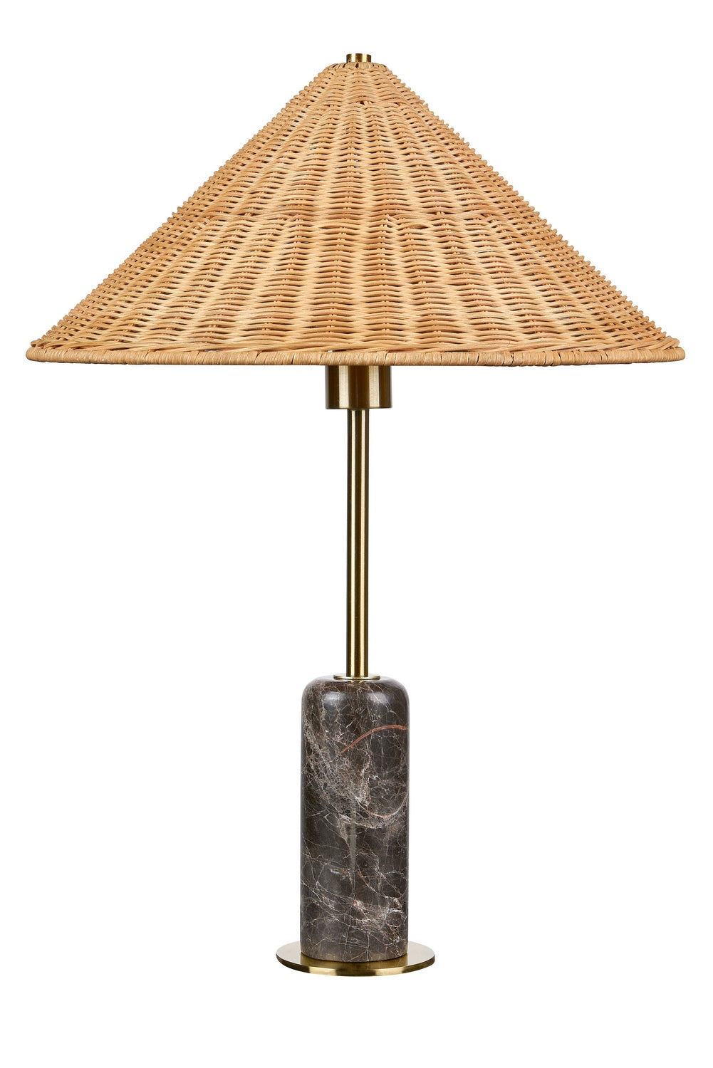 Forty West - 72635 - One Light Table Lamp - Lance - Black with Gray and White Veining
