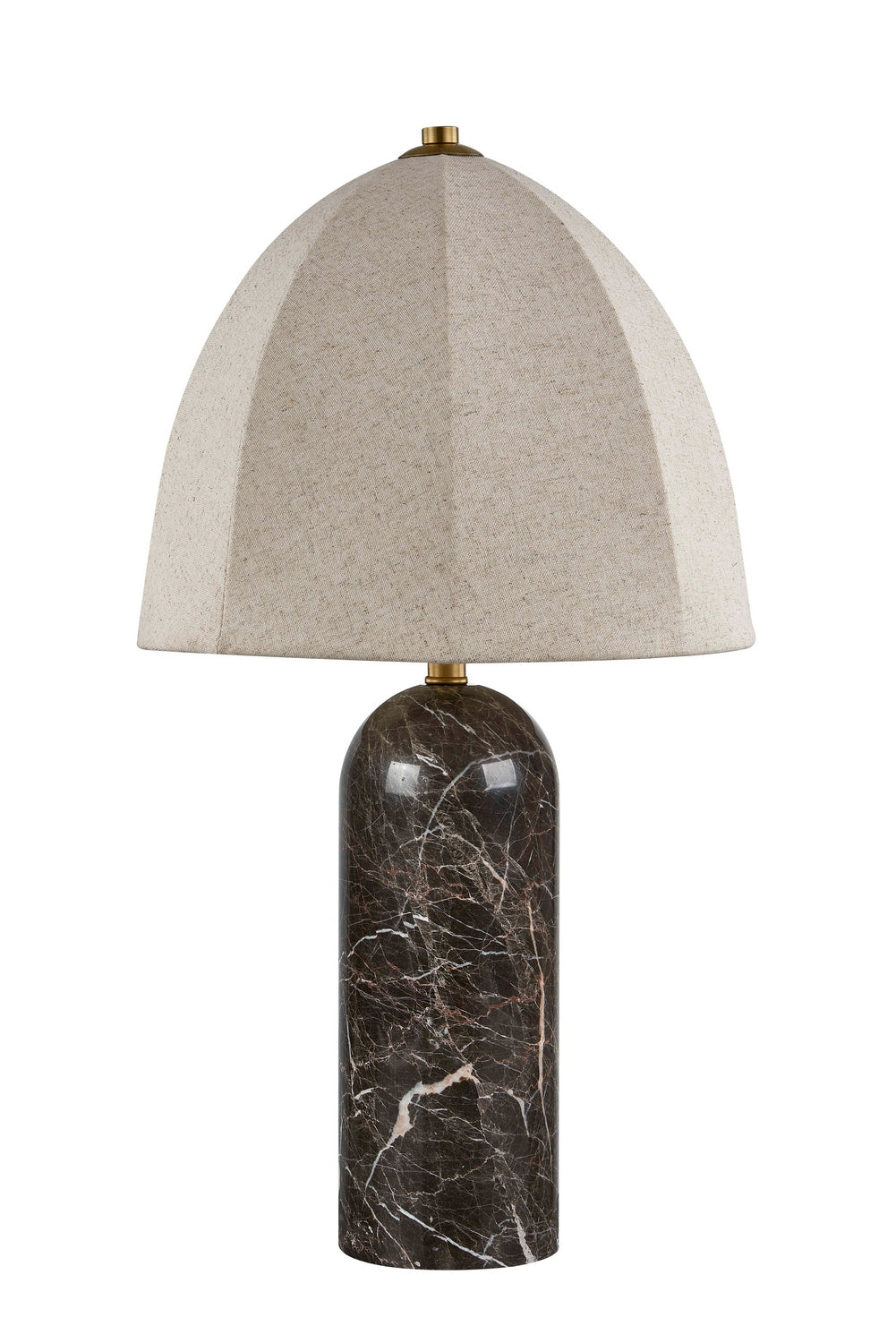 Forty West - 72643 - One Light Table Lamp - McCormack - Black with White and Brown Veining
