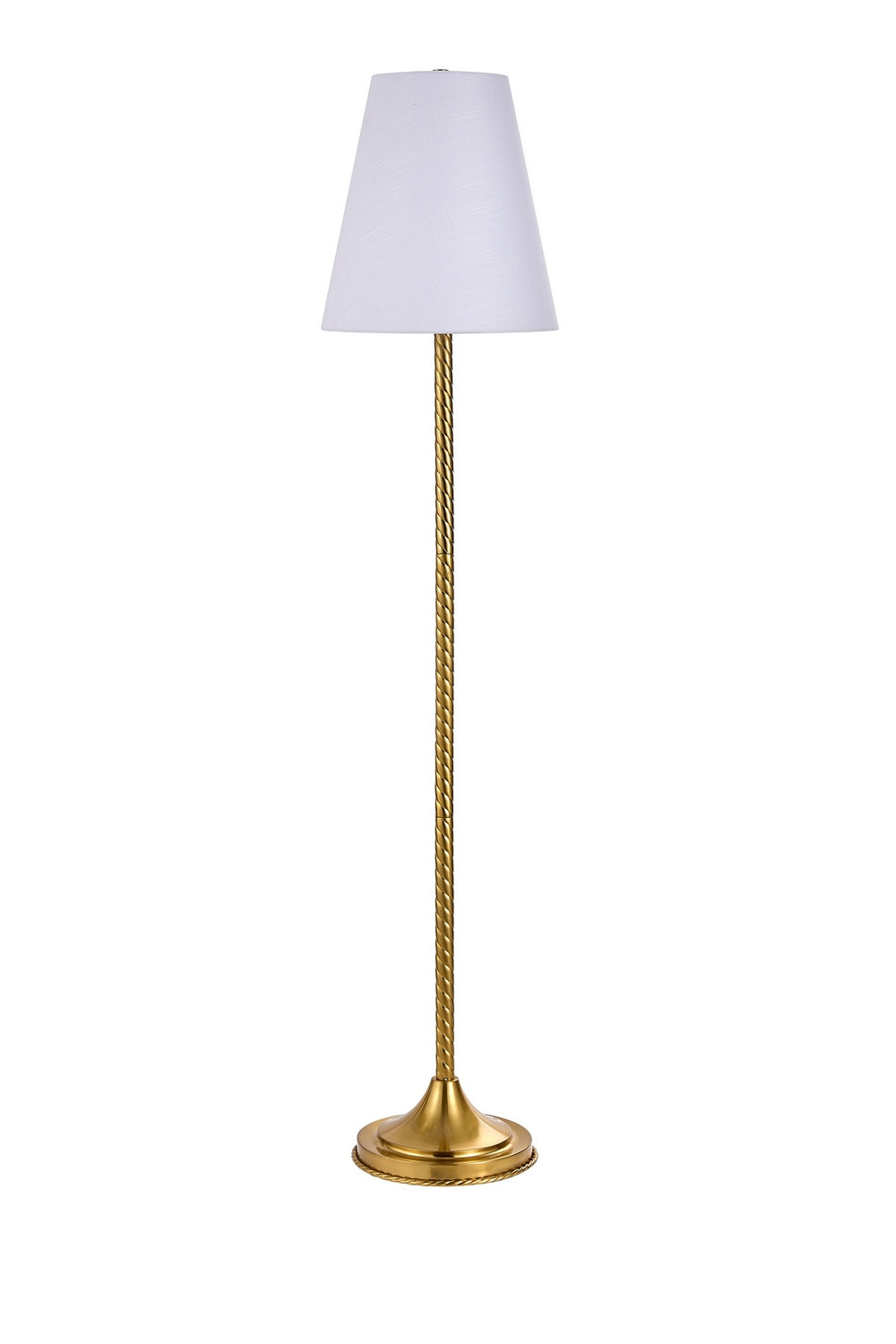 Forty West - 72644 - One Light Floor Lamp - Bradley - Golden Brass