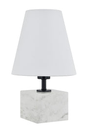 Forty West - 72646 - One Light Table Lamp - Simone - White with Gray