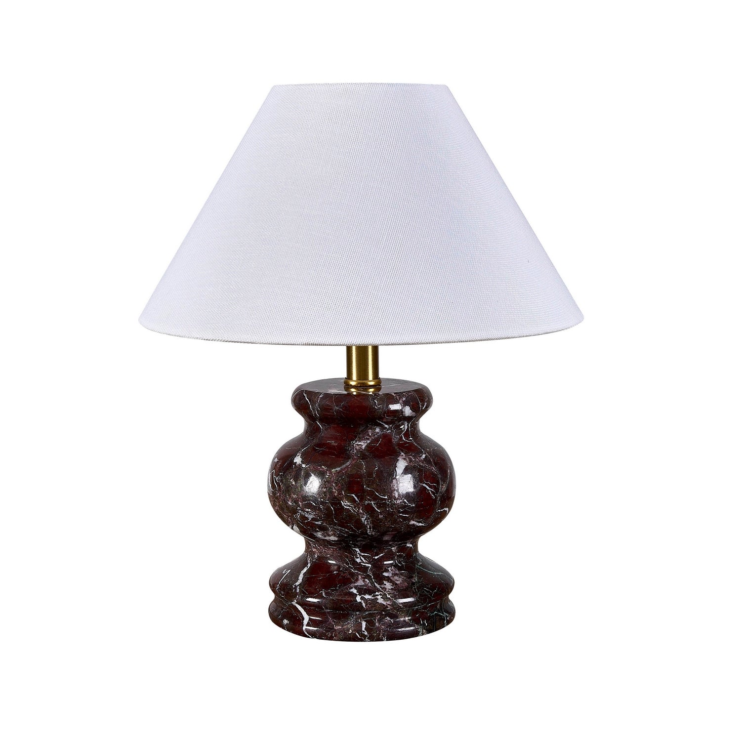 Forty West - 72647 - One Light Table Lamp - Ridley - Black and Brown with White Veining