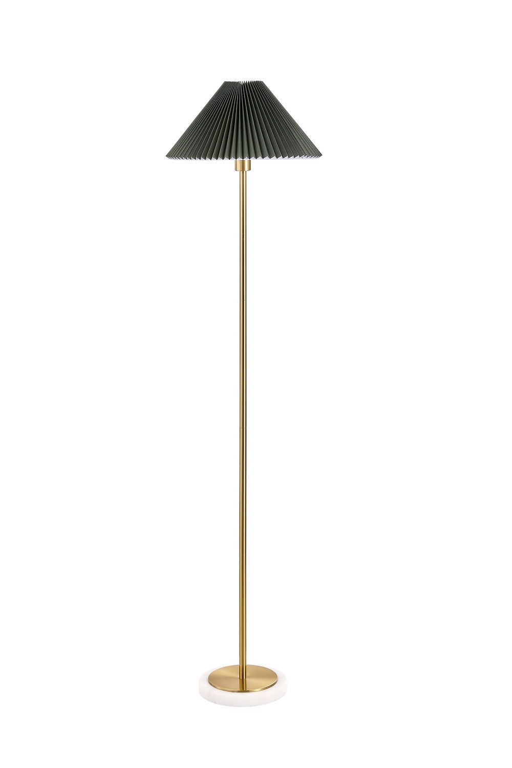 Forty West - 72661 - One Light Floor Lamp - Dorothy - Gold and White