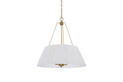Forty West - 72667 - Three Light Pendant - Sinclair - Antique Brushed Brass