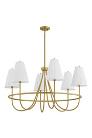 Forty West - 72669 - Six Light Chandelier - Revere - Brushed Brass