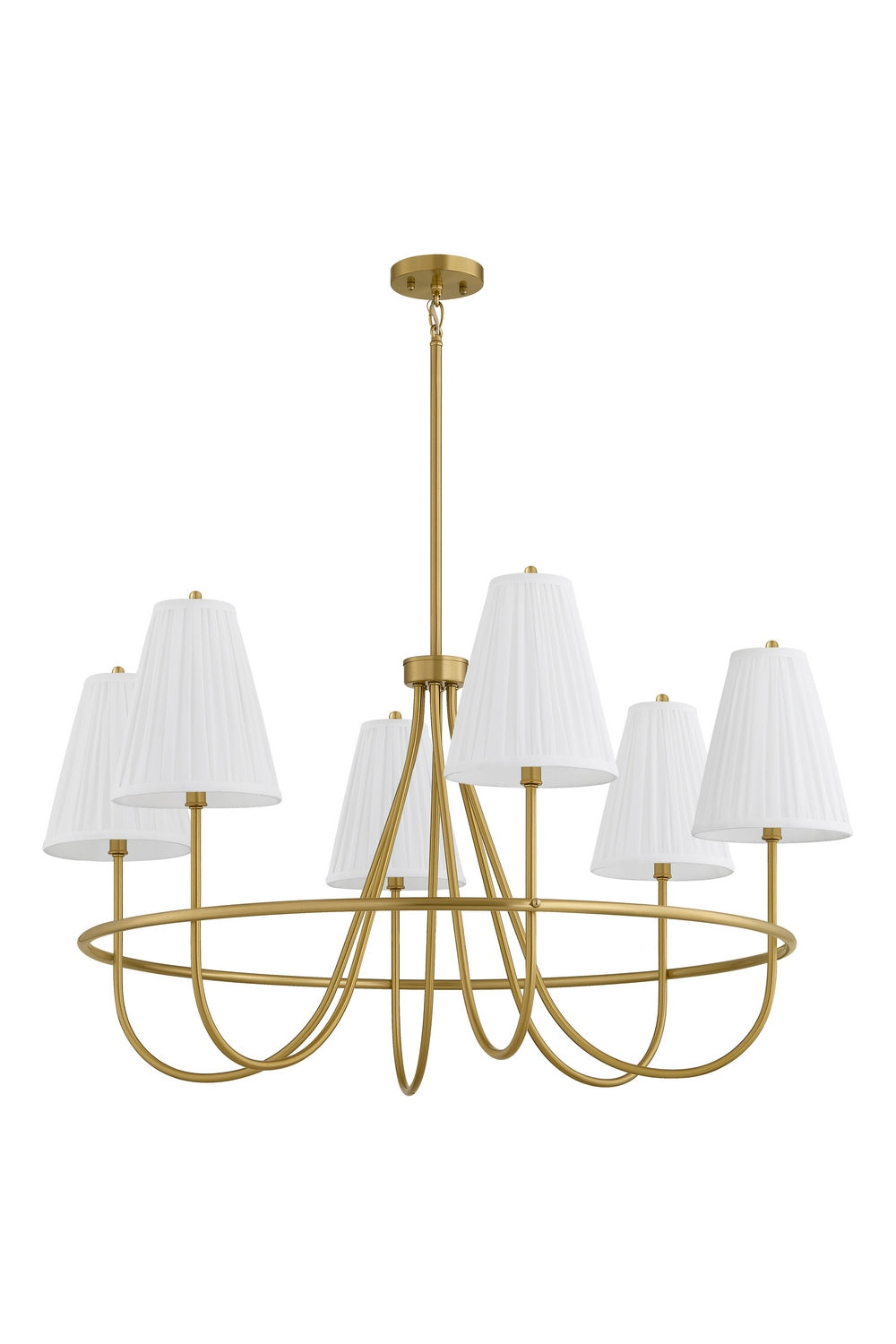 Forty West - 72669 - Six Light Chandelier - Revere - Brushed Brass