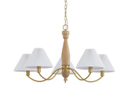 Forty West - 72670 - Five Light Chandelier - Cal - Gold