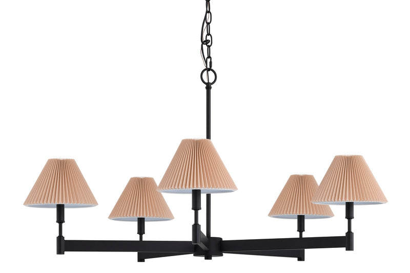 Forty West - 72671 - Five Light Chandelier - Gallagher - Matte Black