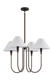 Forty West - 72675 - Four Light Chandelier - Worthington - Matte Black