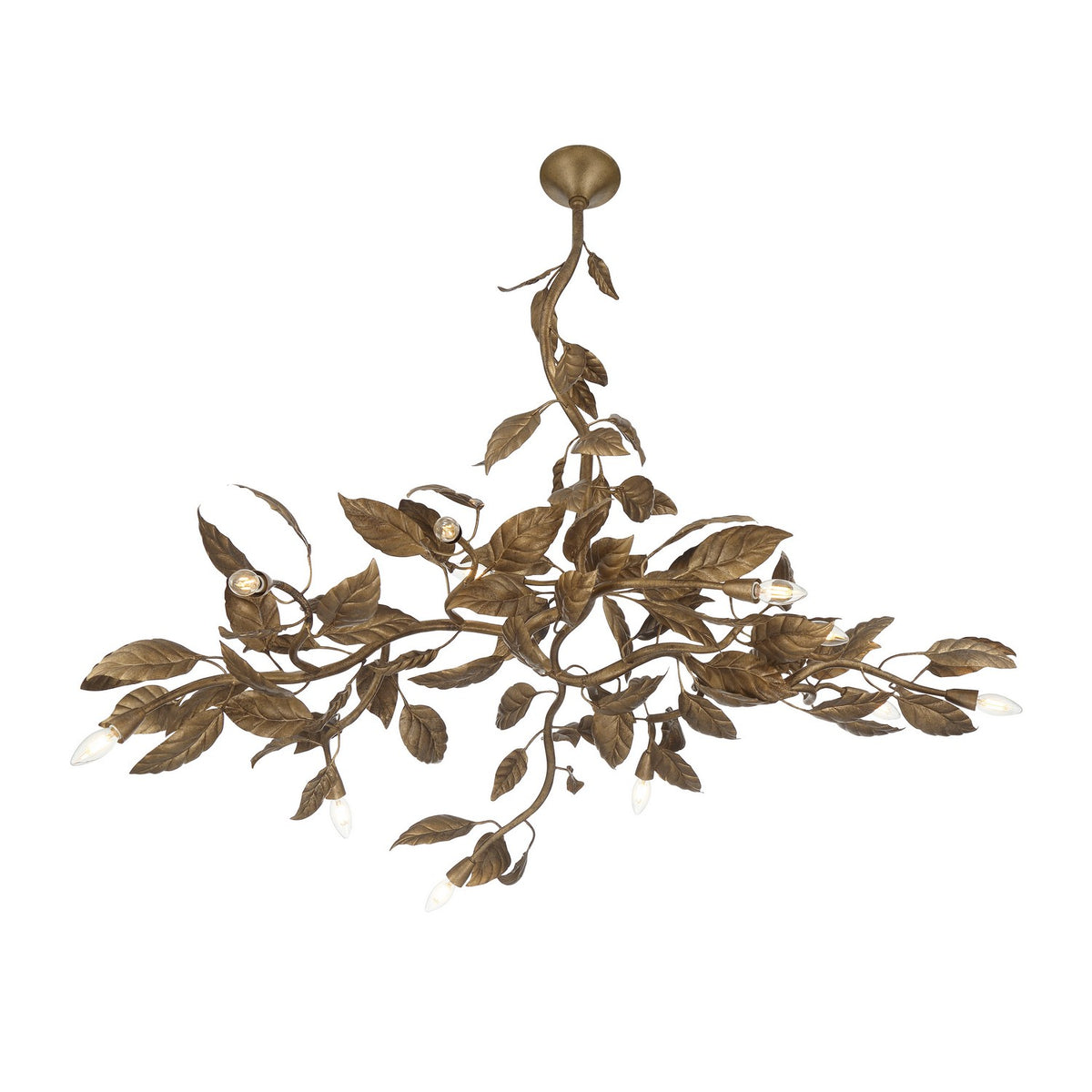 Metropolitan - N3527-736 - 11 Light Linear Chandelier - Seraphine - Weathered Gold