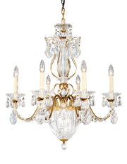 Schonbek - 1246-22A - Seven Light Chandelier - Bagatelle - Heirloom Gold