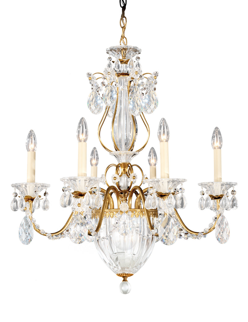 Schonbek - 1246-22A - Seven Light Chandelier - Bagatelle - Heirloom Gold