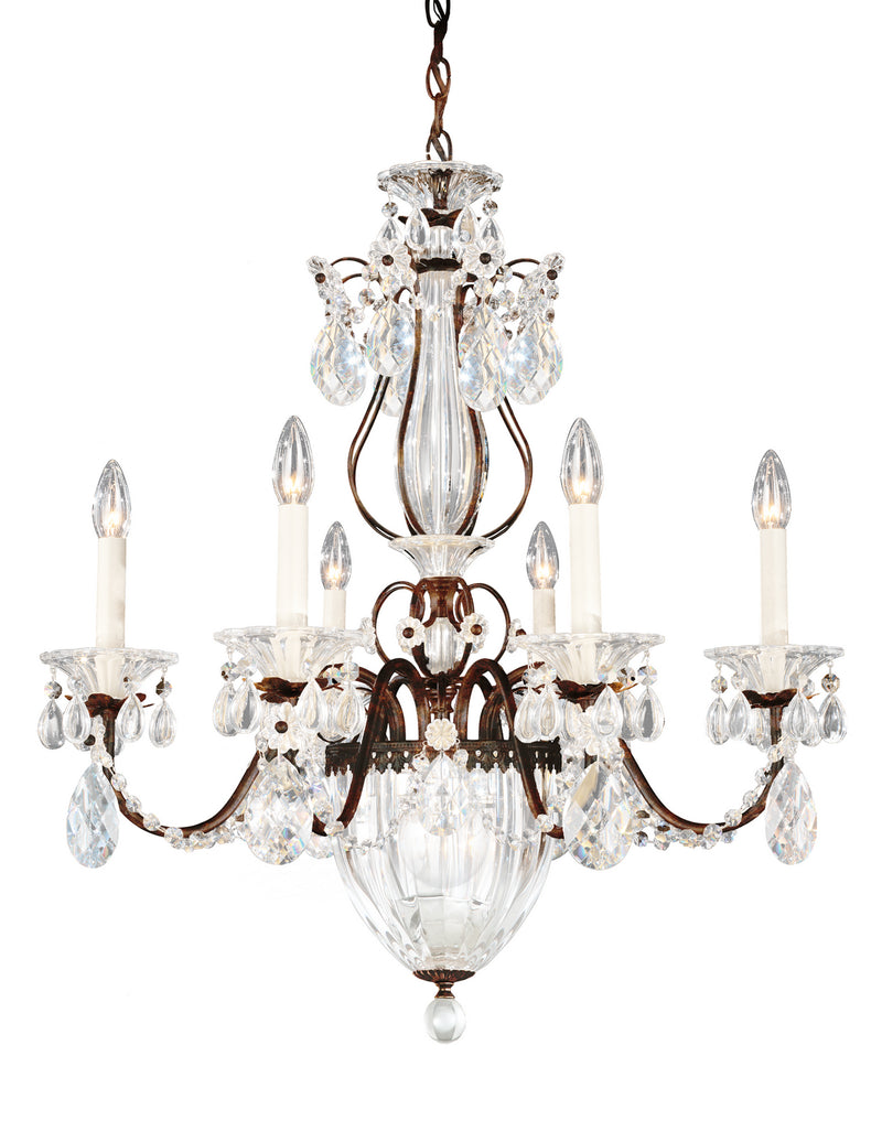Schonbek - 1246-76A - Seven Light Chandelier - Bagatelle - Heirloom Bronze