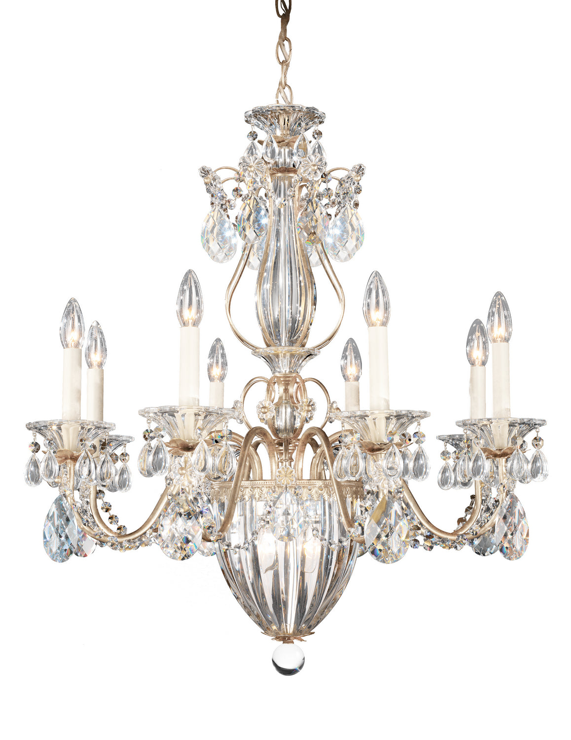 Schonbek - 1248-48A - 11 Light Chandelier - Bagatelle - Antique Silver