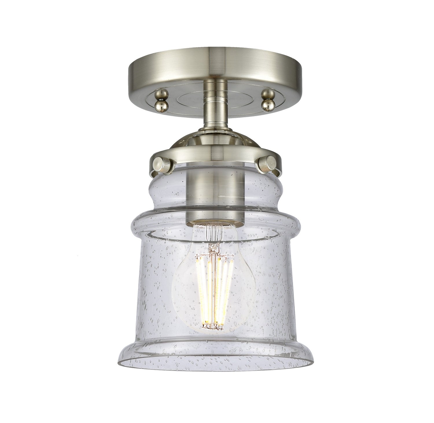 Innovations - 284-1C-SN-G184S - One Light Semi-Flush Mount - Nouveau - Brushed Satin Nickel