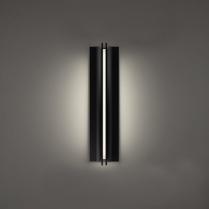 Modern Forms - WS-W82522-27-BK - LED Outdoor Wall Sconce - Strait - Black