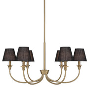 Golden - 1622-6 BCB-EHB - Six Light Chandelier - Cambria - Brushed Champagne Brass