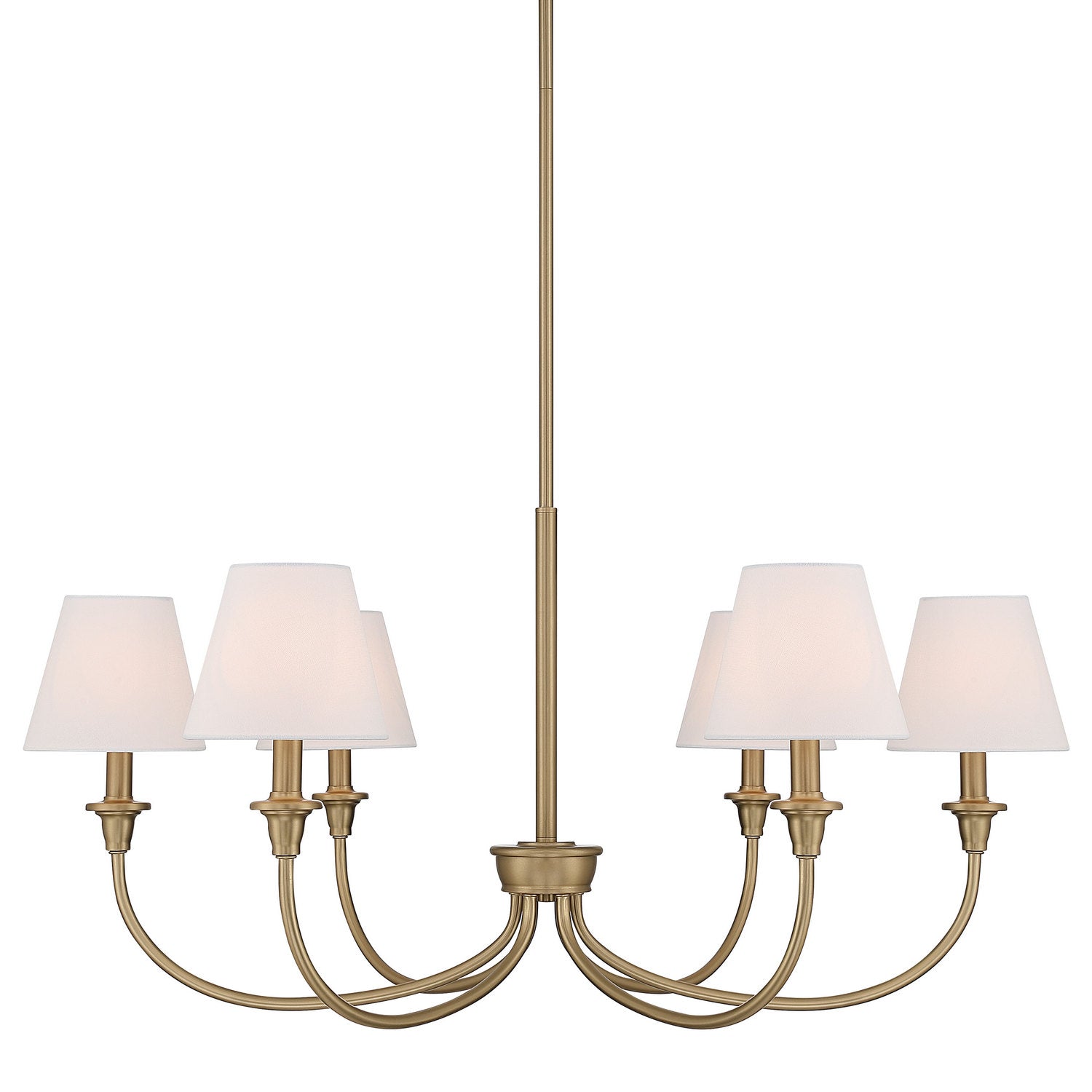 Golden - 1622-6 BCB-EHW - Six Light Chandelier - Cambria - Brushed Champagne Brass