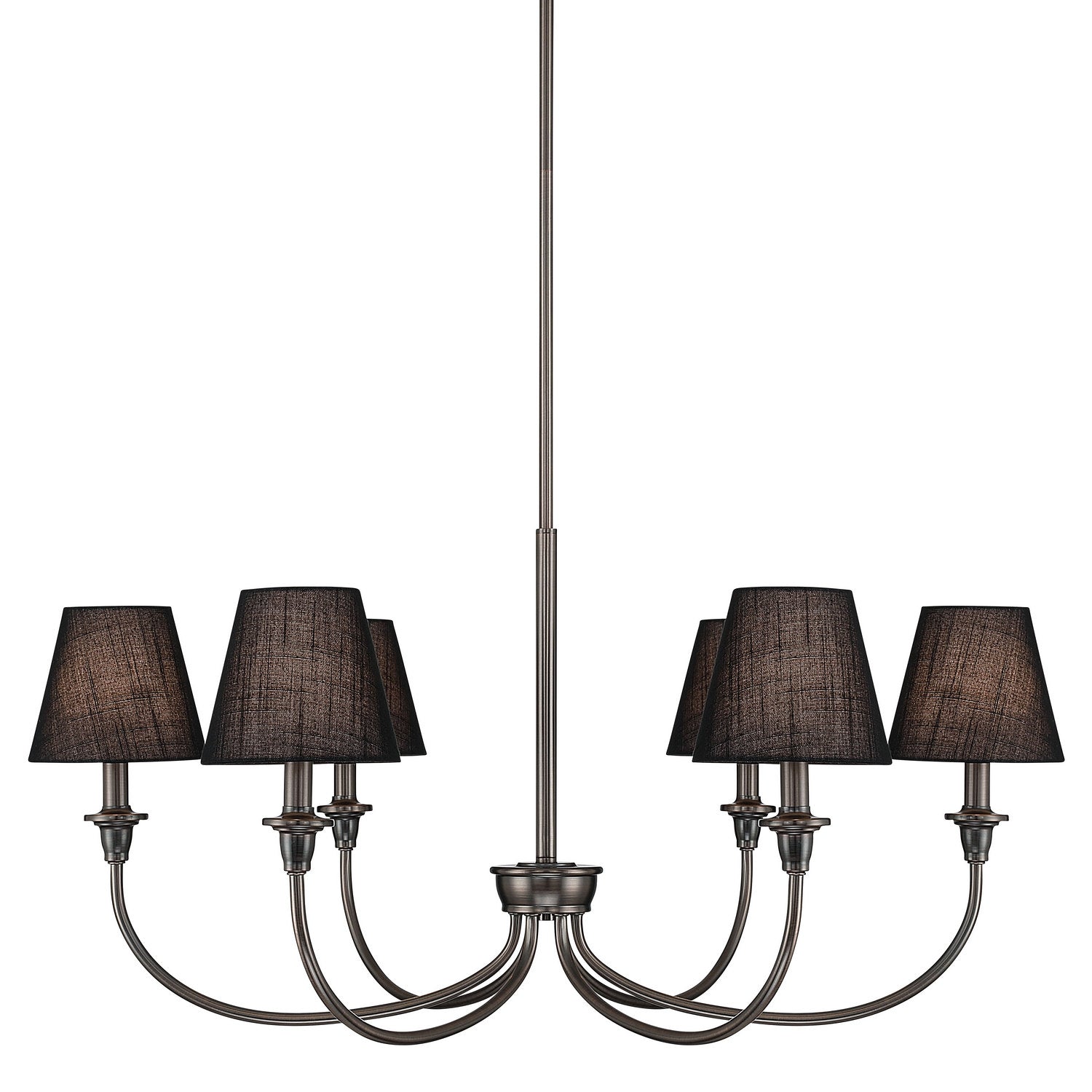 Golden - 1622-6 ORB-EHB - Six Light Chandelier - Cambria - Oil Rubbed Bronze