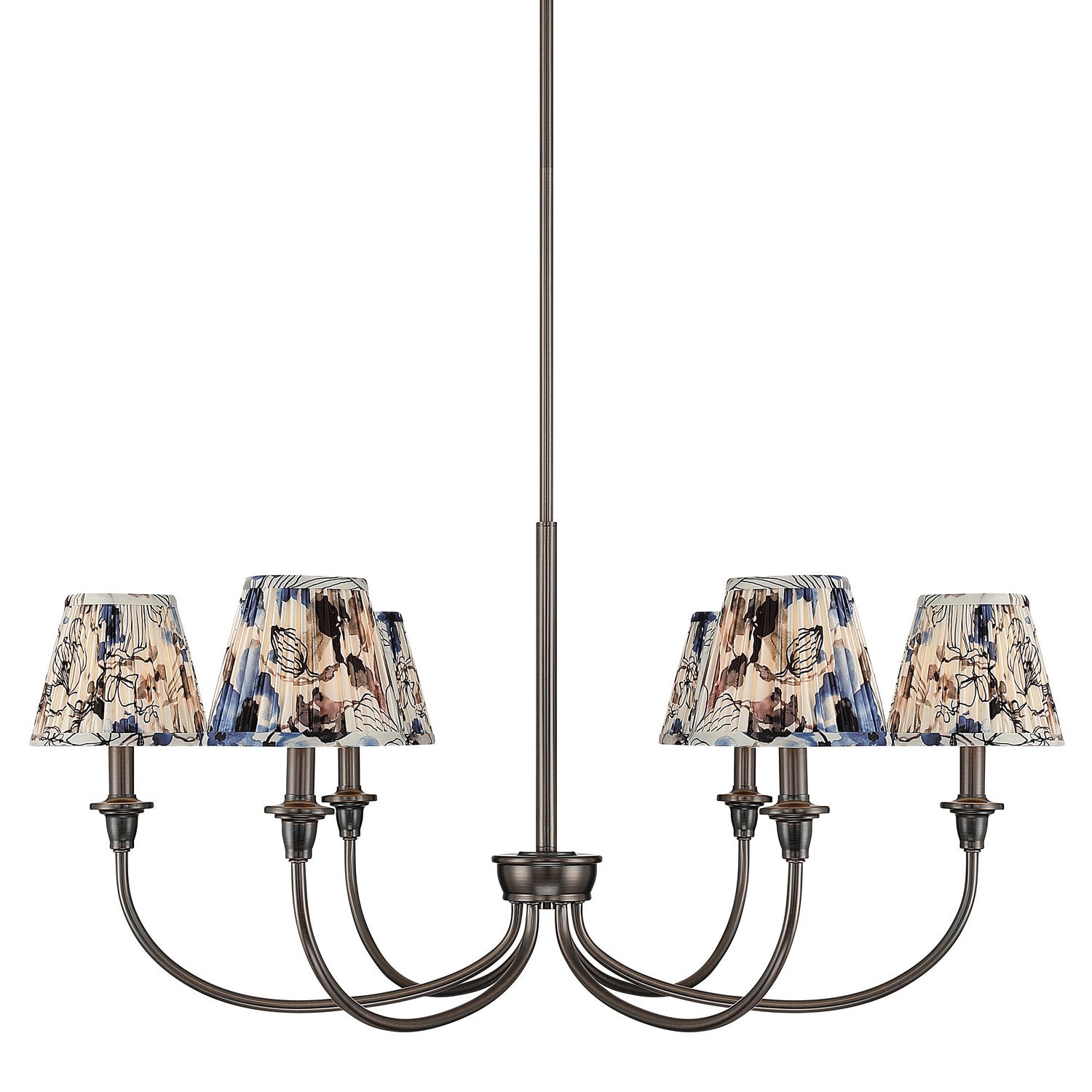 Golden - 1622-6 ORB-HGB - Six Light Chandelier - Cambria - Oil Rubbed Bronze