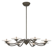 Golden - 5865-8 BT-CLR - LED Chandelier - Coral Bloom - Black Slate