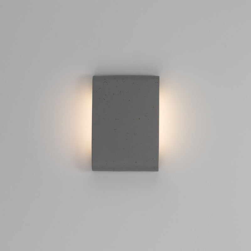 Golden - 7280-OWL9 GT - LED Outdoor Wall Mount - Stela - Gray Travertine