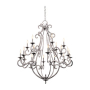 Kalco - 3163PS - 18 Light Chandelier - Santa Barbara - Pearl Silver