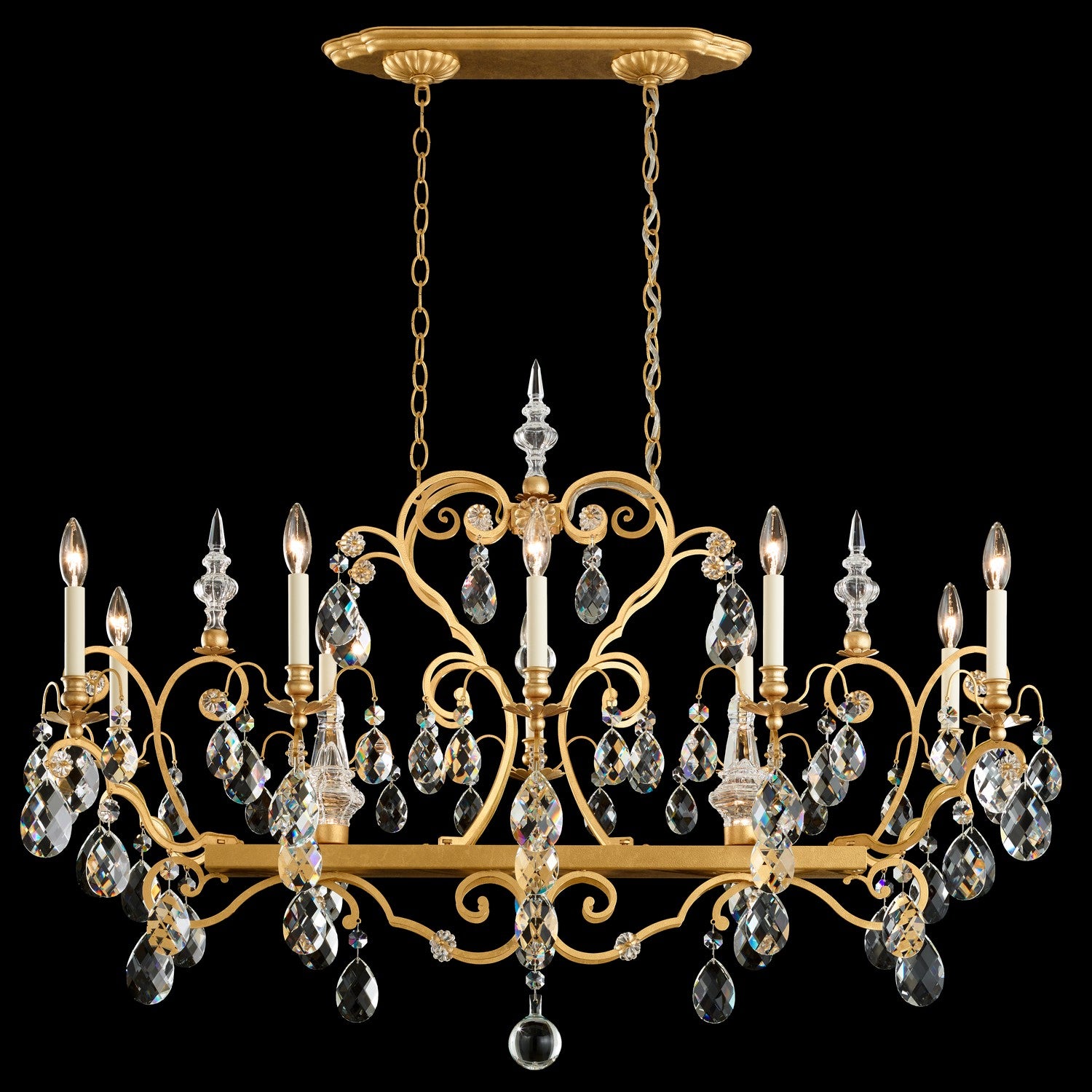Schonbek - 3795N-51R - 12 Light Chandelier - Renaissance - Black