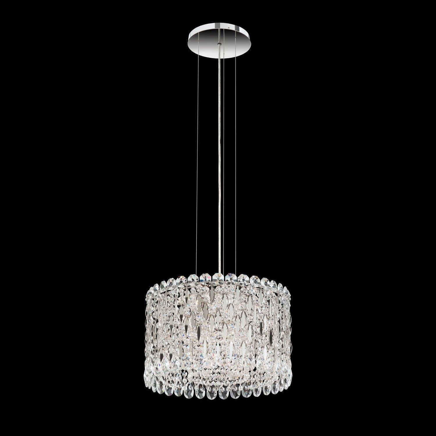 Schonbek - RS8345N-48S - Eight Light Mini Pendant - Sarella - Antique Silver