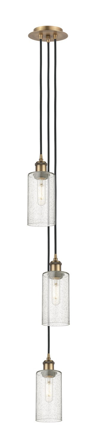 Innovations - 103B-3P-BB-G434-7SDY - Three Light Pendant - Downtown Urban - Brushed Brass