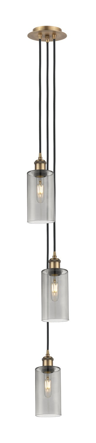 Innovations - 103B-3P-BB-G434-7SM - Three Light Pendant - Downtown Urban - Brushed Brass