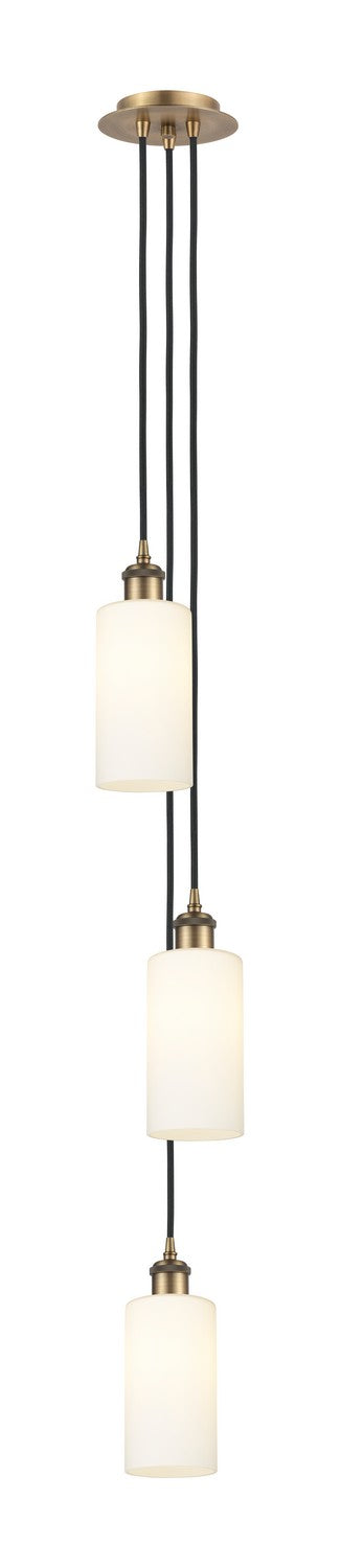 Innovations - 103B-3P-BB-G434-7WH - Three Light Pendant - Downtown Urban - Brushed Brass