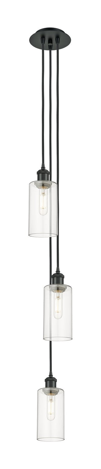 Innovations - 103B-3P-BK-G434-7CL - Three Light Pendant - Downtown Urban - Matte Black