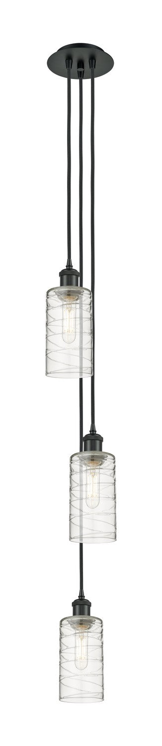 Innovations - 103B-3P-BK-G434-7DE - Three Light Pendant - Downtown Urban - Matte Black