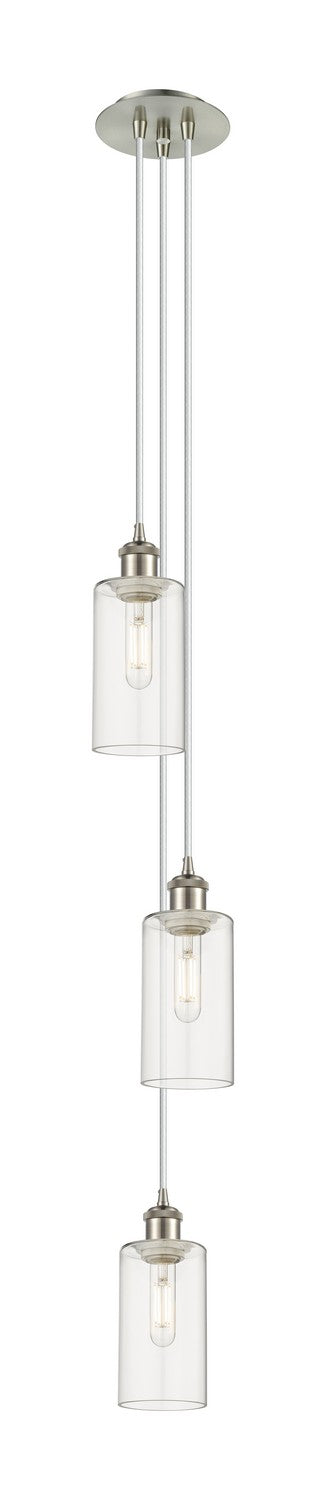 Innovations - 103B-3P-SN-G434-7CL - Three Light Pendant - Downtown Urban - Brushed Satin Nickel
