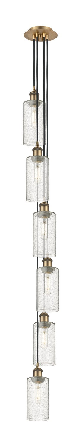 Innovations - 106B-6P-BB-G434-7SDY - Six Light Pendant - Downtown Urban - Brushed Brass