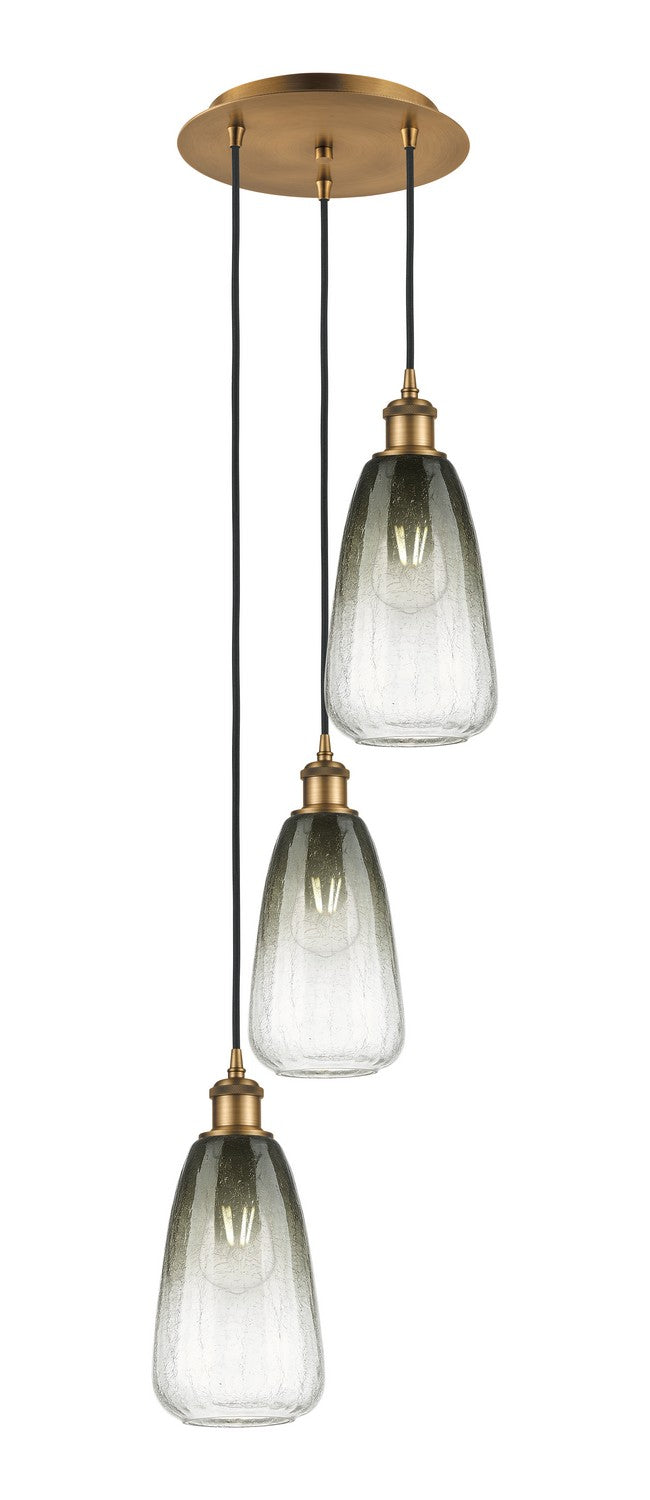 Innovations - 113B-3P-BB-G480-6SL - Three Light Pendant - Ballston - Brushed Brass
