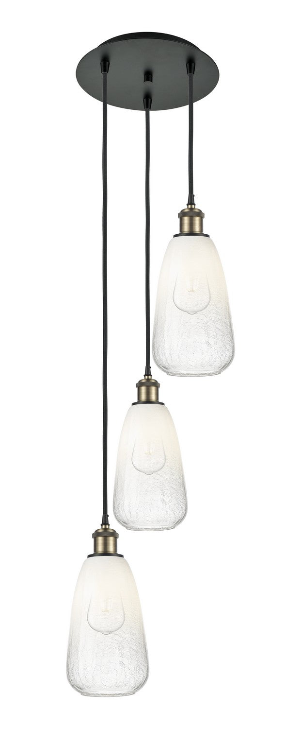 Innovations - 113B-3P-BAB-G480-6OP - Three Light Pendant - Ballston - Black Antique Brass