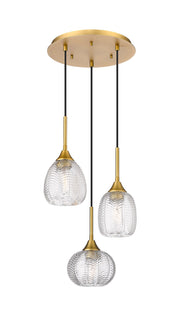 Innovations - 113B-3P-BB-G323-MU - Three Light Pendant - Berkshire - Brushed Brass