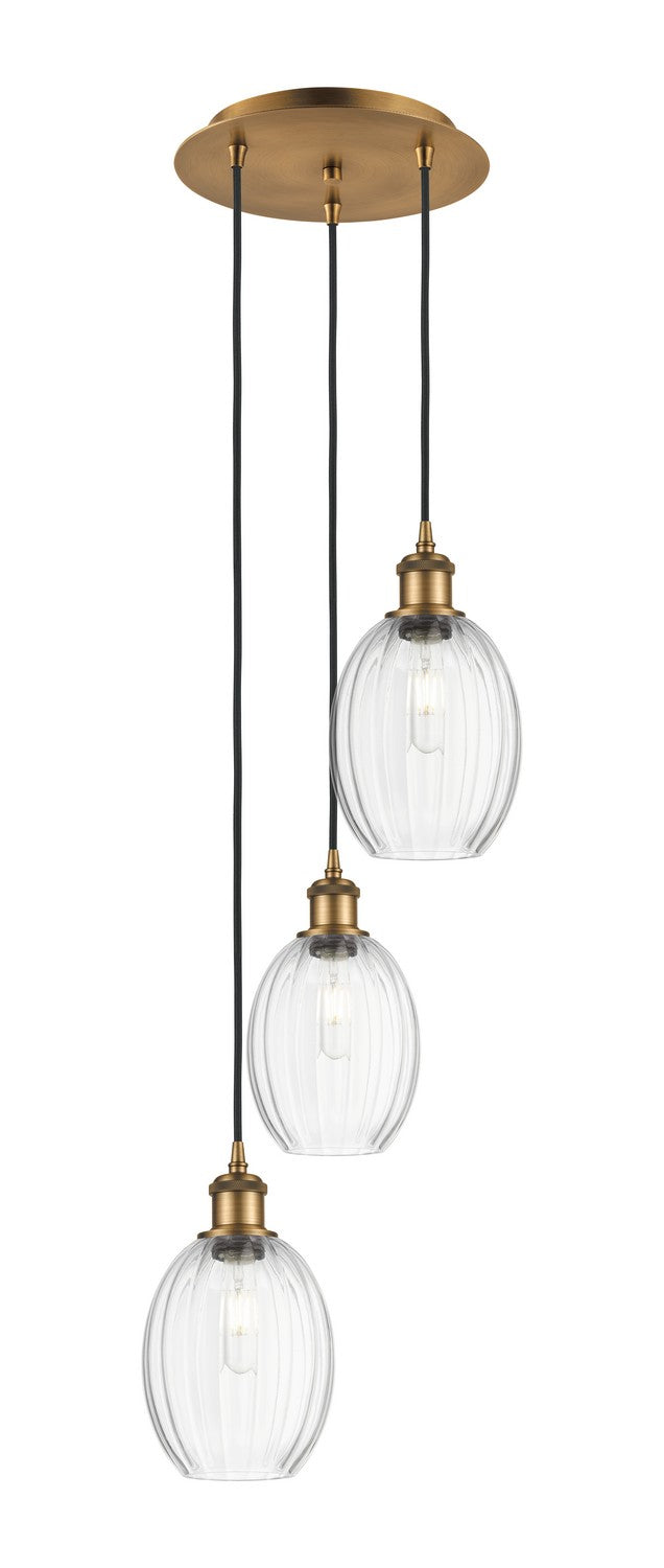 Innovations - 113B-3P-BB-G459-6CL - Three Light Pendant - Ballston - Brushed Brass