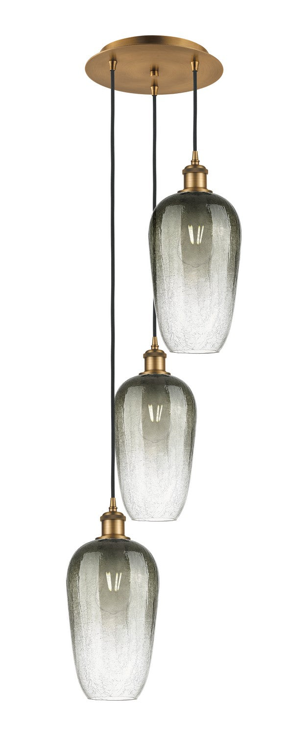 Innovations - 113B-3P-BB-G484-7SL - Three Light Pendant - Ballston - Brushed Brass