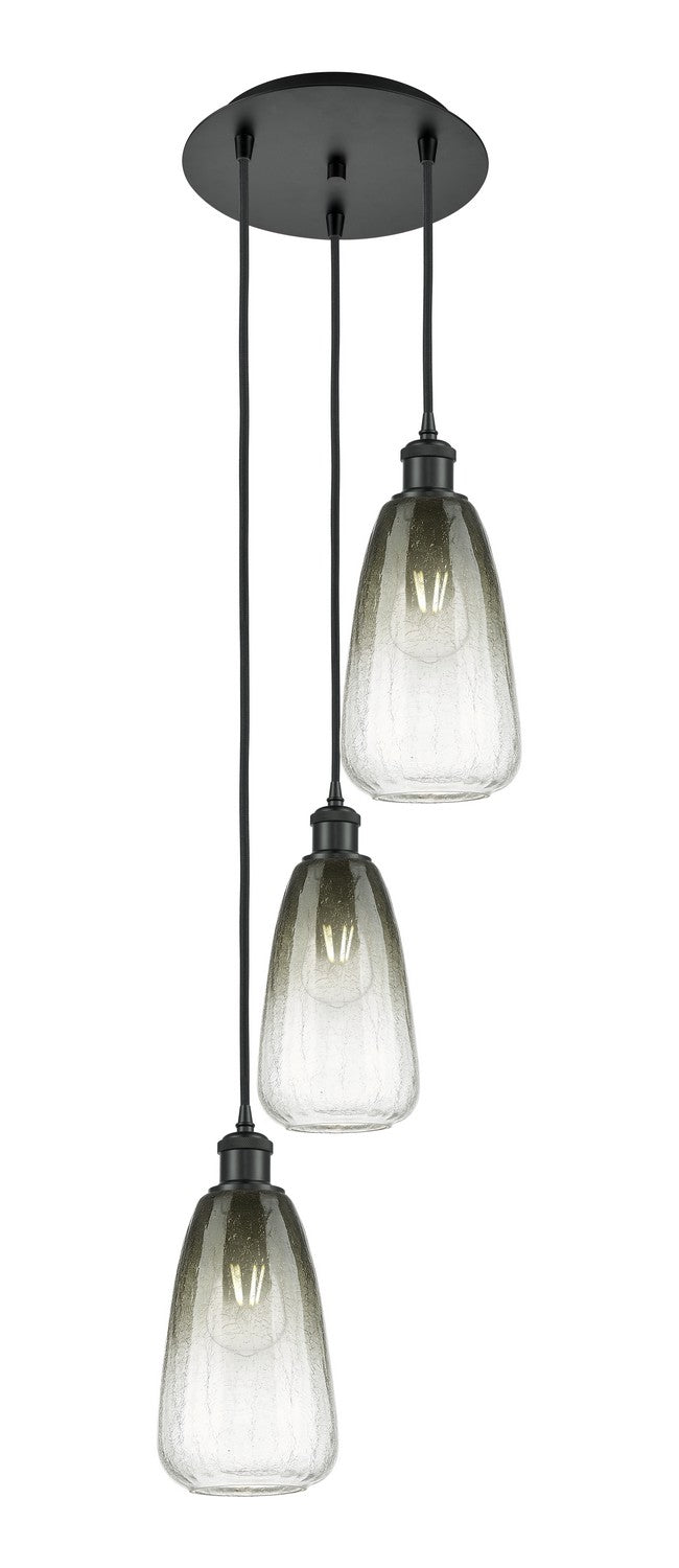 Innovations - 113B-3P-BK-G480-6SL - Three Light Pendant - Ballston - Matte Black